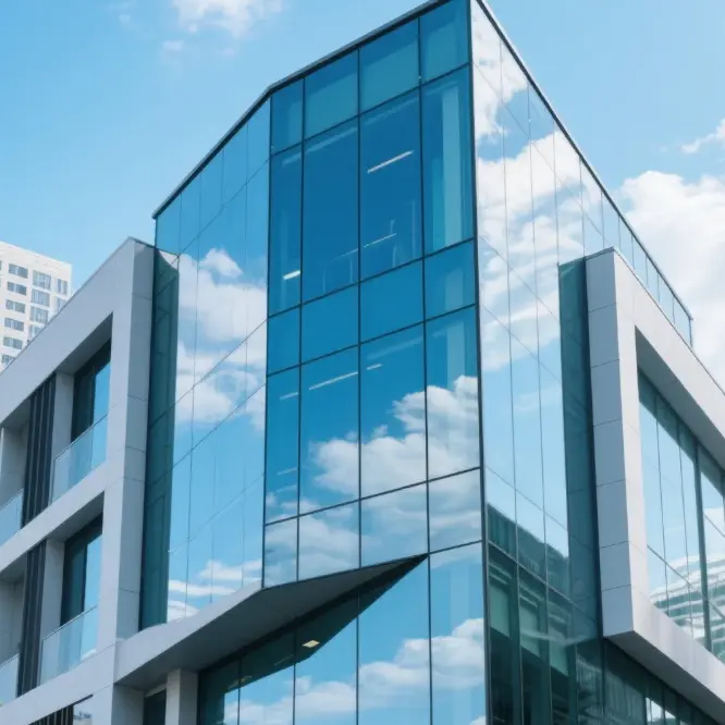 پردے کی دیواروں کے لیے ٹمپرڈ گلاس